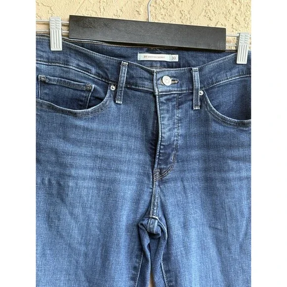 Levis 311 Shaping Skinny Women's Size 30 Blue Stretch Medium Wash Denim Jeans - Picture 4 of 8